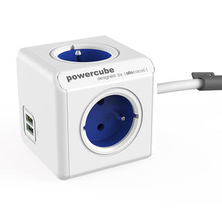 Prelungitor PowerCube Extended USB albastru 1