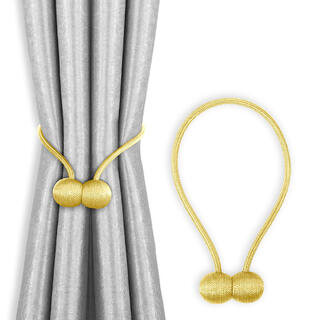 Cordon magnetic pentru draperie TORONTO, auriu, set 2 buc 1