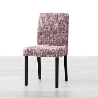 Huse cu două elastice GRAFITI NOU castaniu, scaun cu spatar 2 buc (45 x 45 x 50 cm) 1