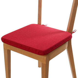 Pernă de şezut cu husă lavabilă BESSY, roşie, 1 buc