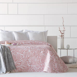 Cuvertură de pat OPERA, roz, pat simplu