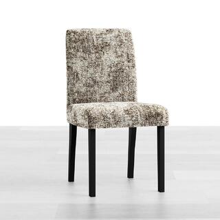 Huse bielastice MARMO bej, scaun cu spatar 2 buc (45 x 45 x 50 cm) 1